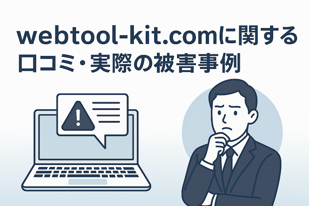 webtool-kit.comに関する口コミ・実際の被害事例
