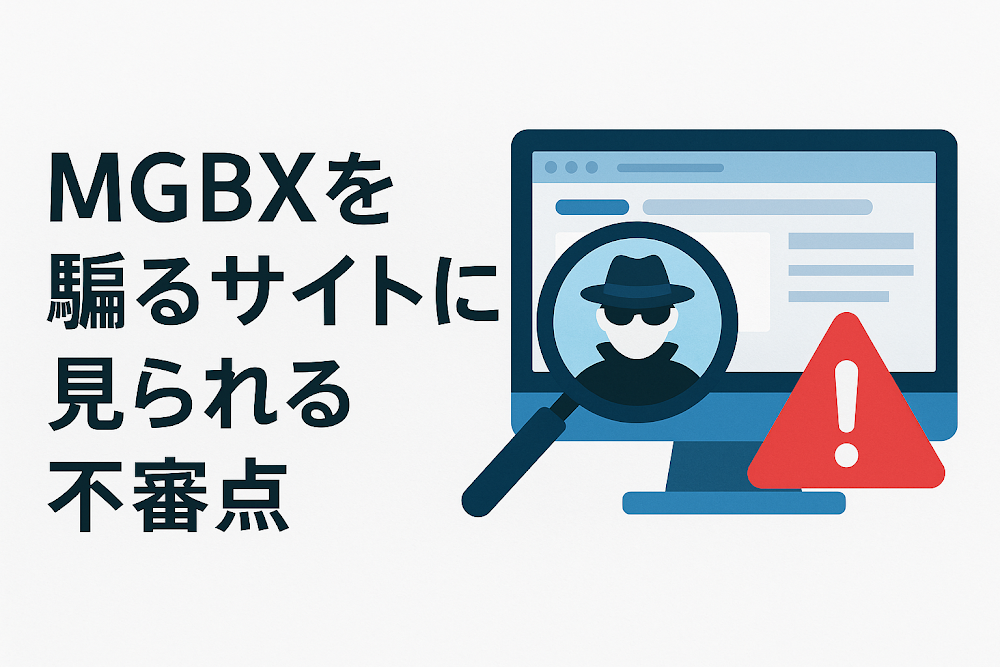 MGBXを騙るサイトに見られる不審点