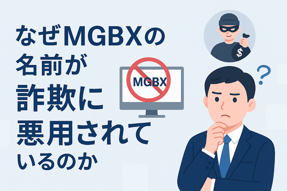 なぜMGBXの名前が詐欺に悪用されているのか