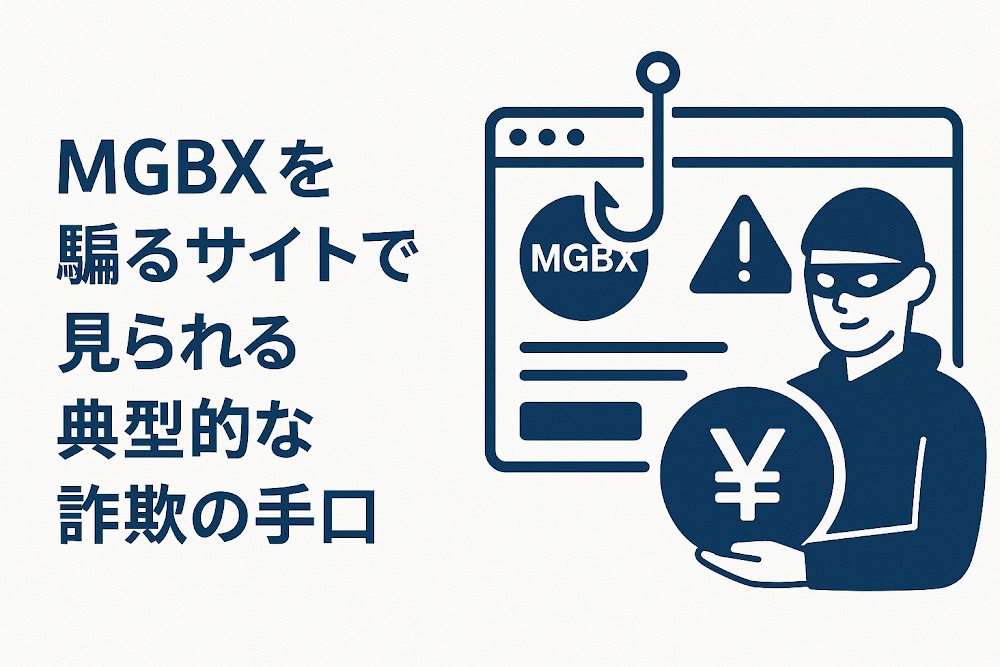 MGBXを騙るサイトで見られる典型的な詐欺の手口