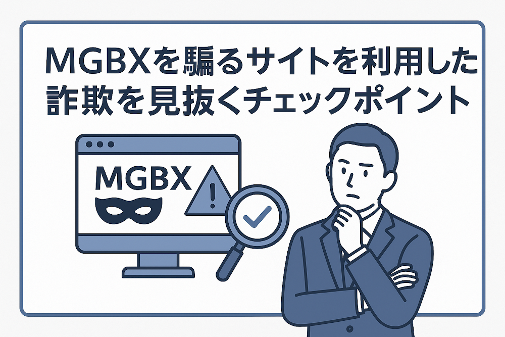 MGBXを騙るサイトを利用した詐欺を見抜くチェックポイント