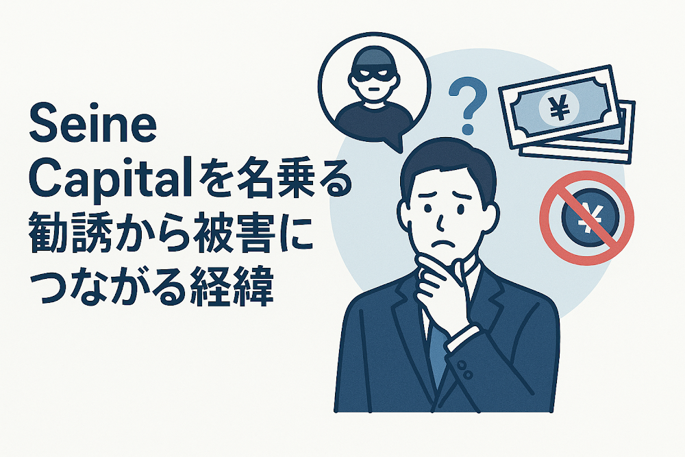 Seine Capitalを名乗る勧誘から被害につながる経緯
