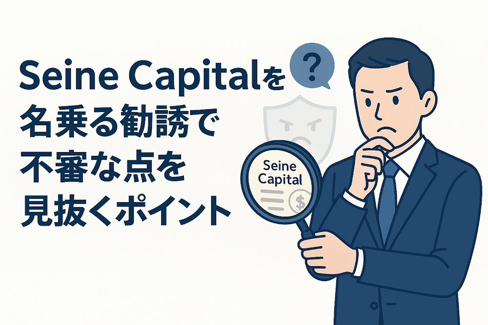 Seine Capitalを名乗る勧誘で不審な点を見抜くポイント