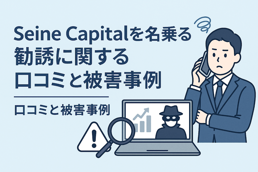 Seine Capitalを名乗る勧誘に関する口コミと被害事例