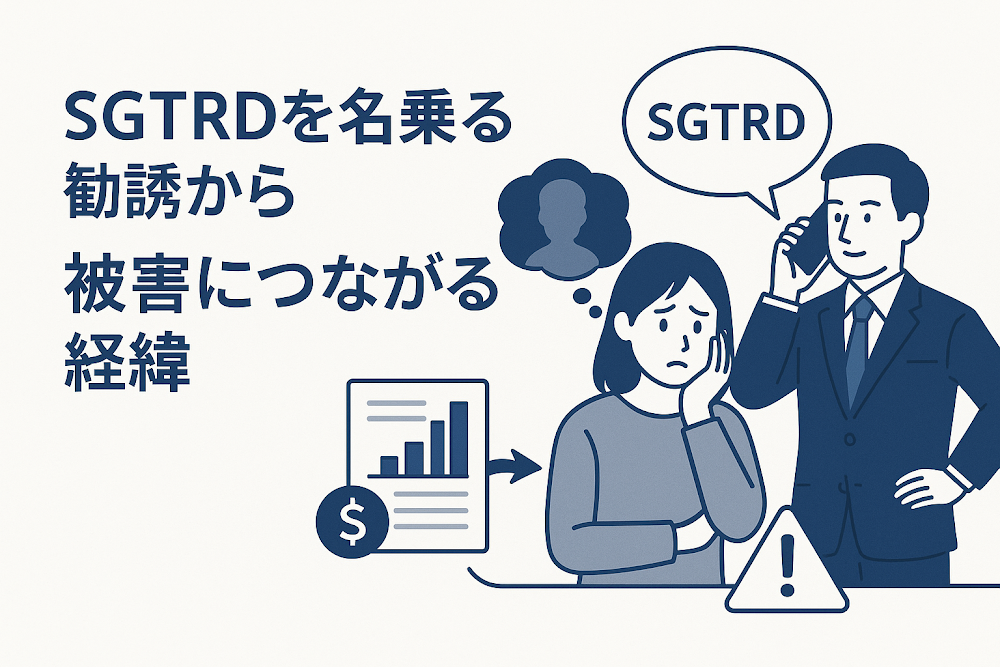 SGTRDを名乗る勧誘から被害につながる経緯