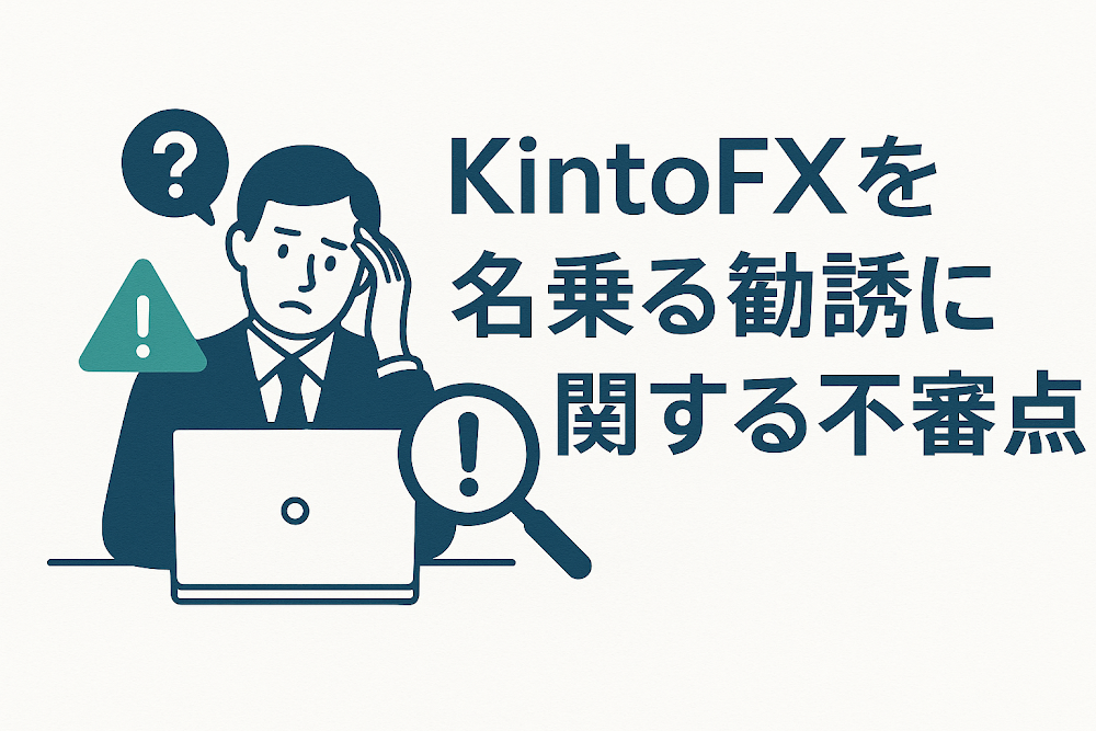 KintoFXを名乗る勧誘に関する不審点
