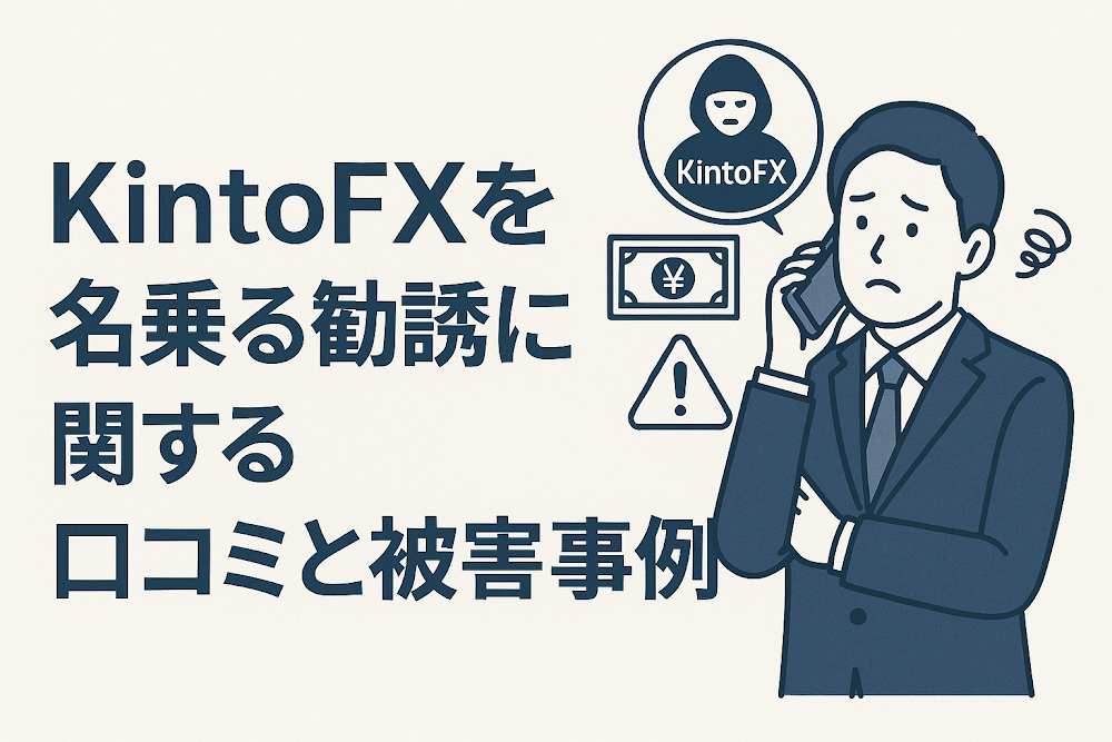 KintoFXを名乗る勧誘に関する口コミと被害事例