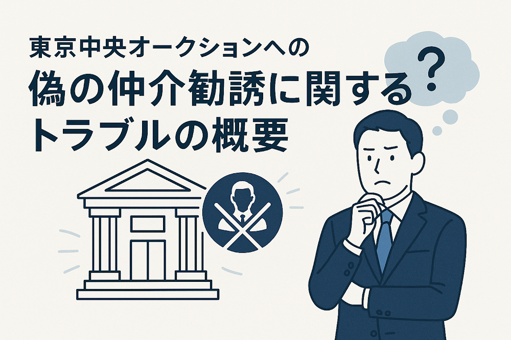 東京中央オークションへの偽の仲介勧誘に関するトラブルの概要