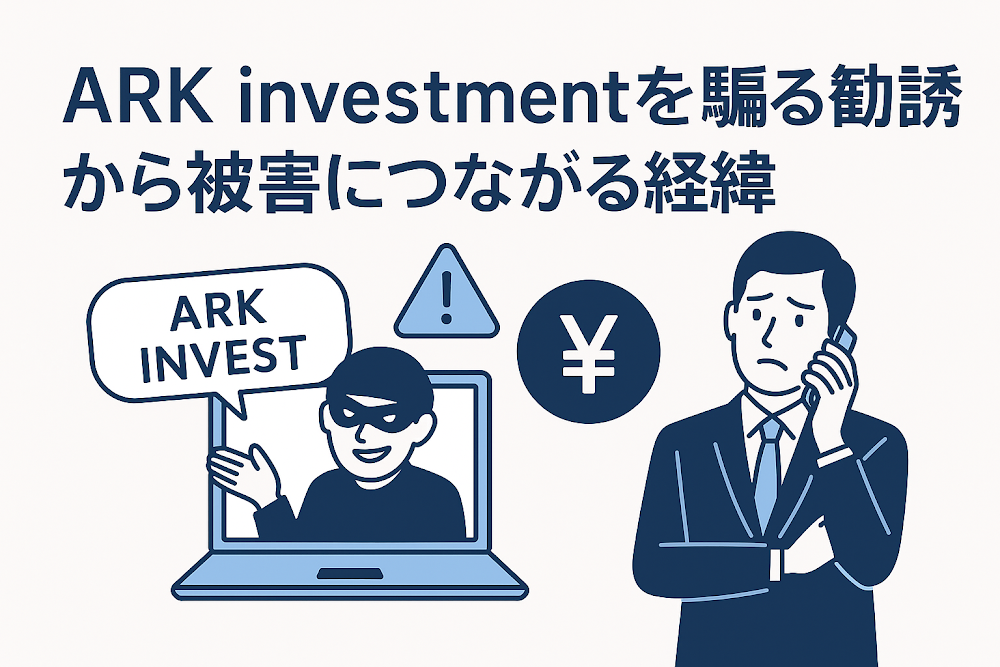 ARK investmentを騙る勧誘から被害につながる経緯