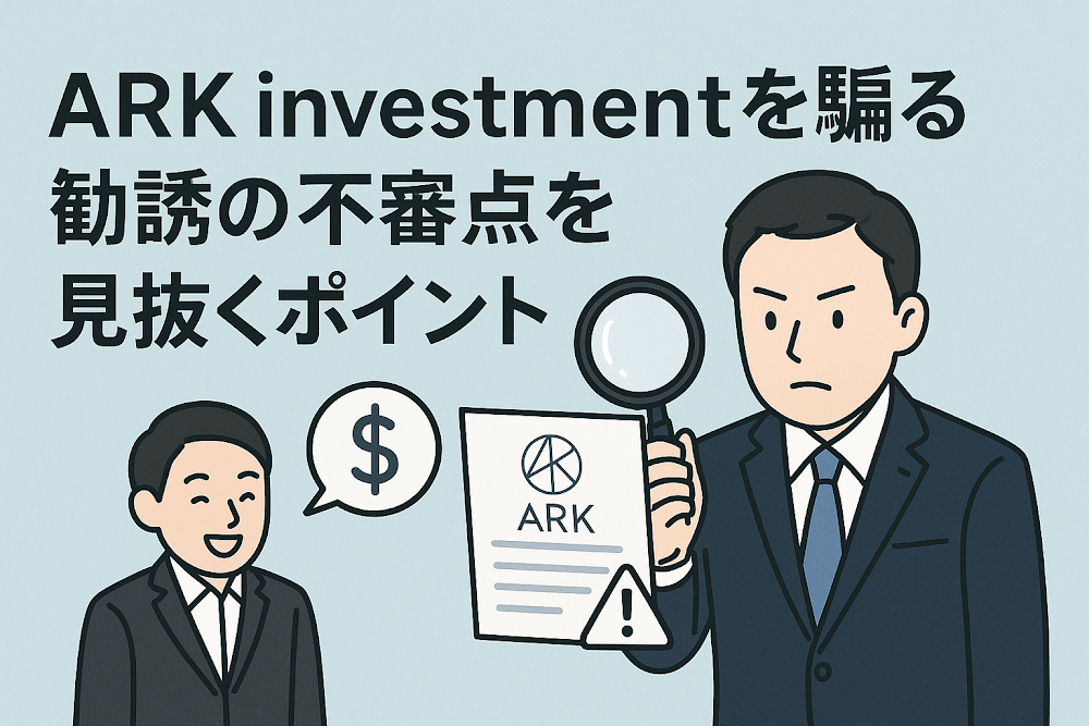 ARK investmentを騙る勧誘の不審点を見抜くポイント
