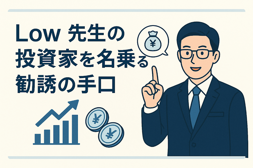 Low先生の投資家を名乗る勧誘の手口