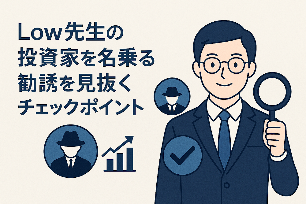 Low先生の投資家を名乗る勧誘を見抜くチェックポイント