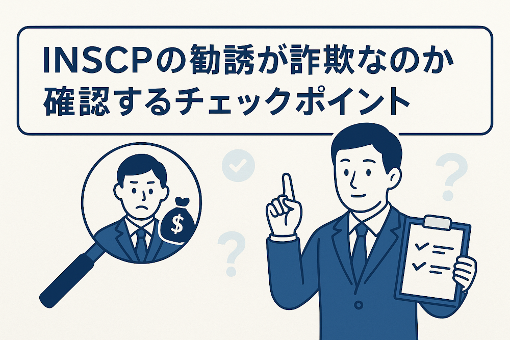 INSCPの勧誘が詐欺なのか確認するチェックポイント