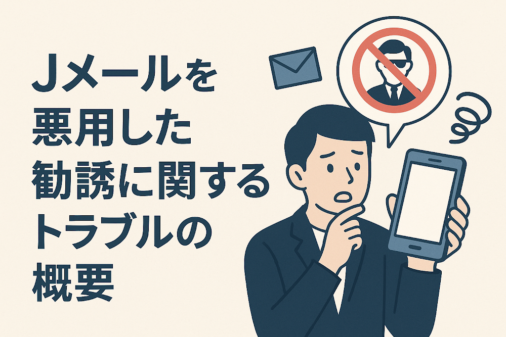 Jメールを悪用した勧誘に関するトラブルの概