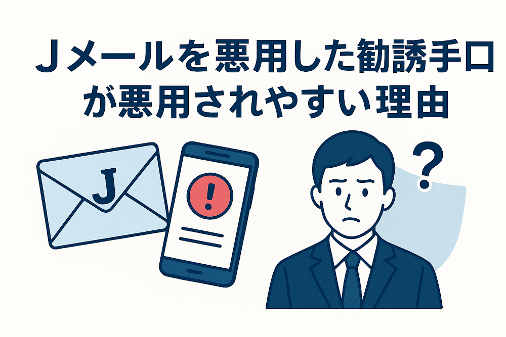 Jメールを悪用した勧誘手口が悪用されやすい理由