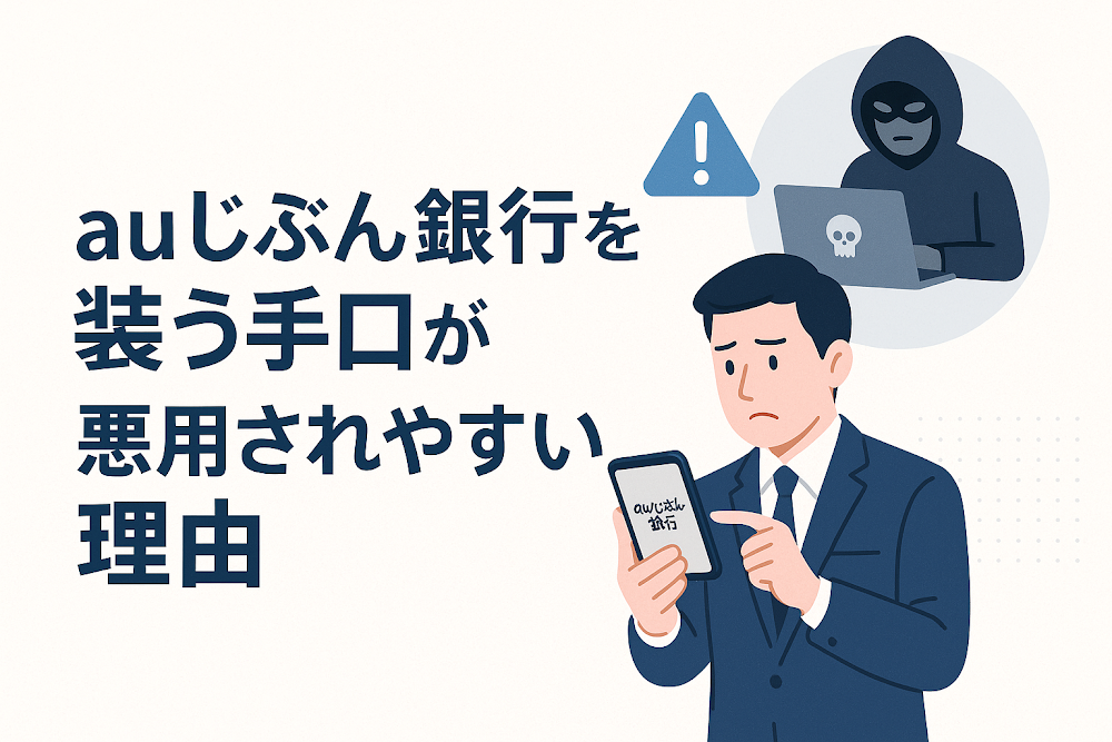 auじぶん銀行を装う手口が悪用されやすい理由
