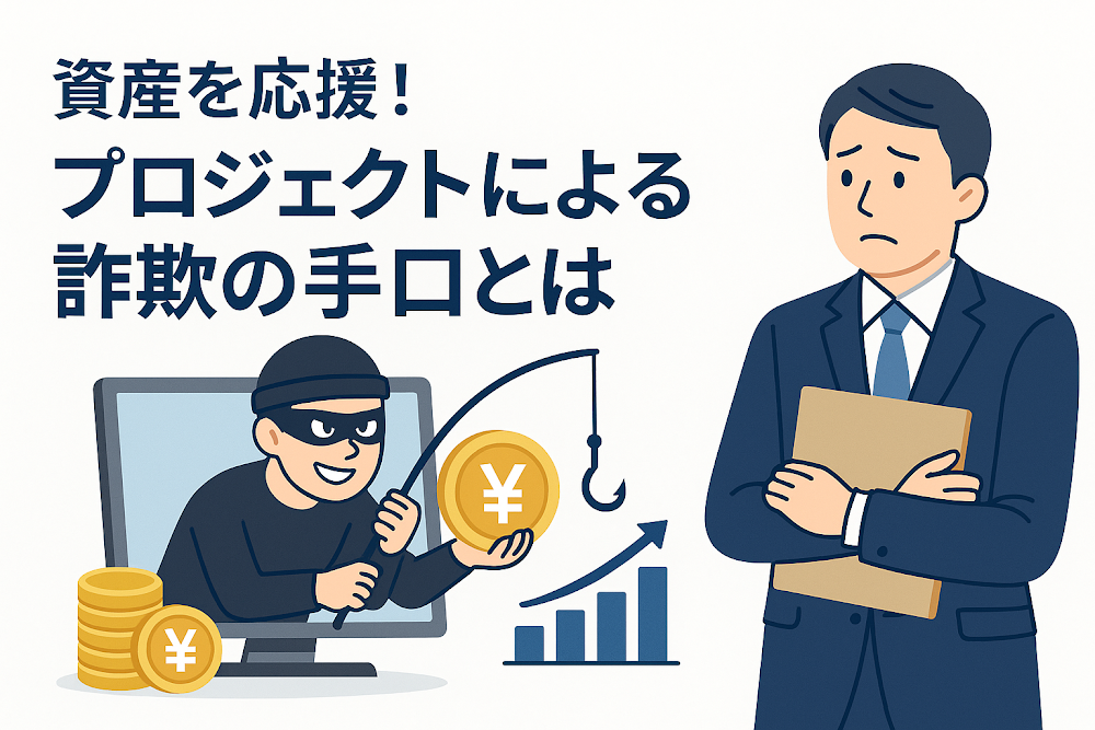 資産を応援!プロジェクトによる詐欺の手口とは