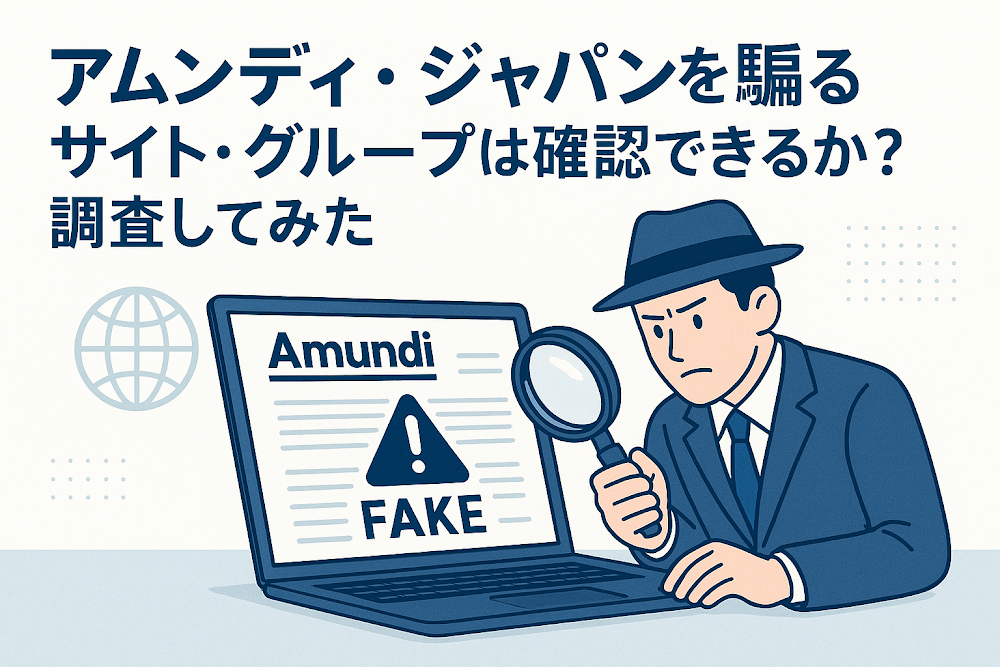 アムンディ・ジャパンを騙るサイト・グループは確認できるか？調査してみた