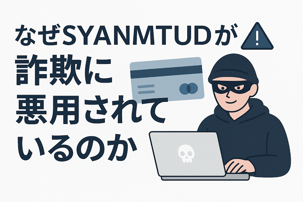 なぜSYANMTUDが詐欺に悪用されているのか