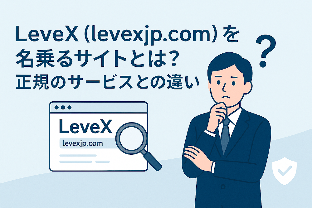 LeveX（levexjp.com）を名乗るサイトとは？正規のサービスとの違い