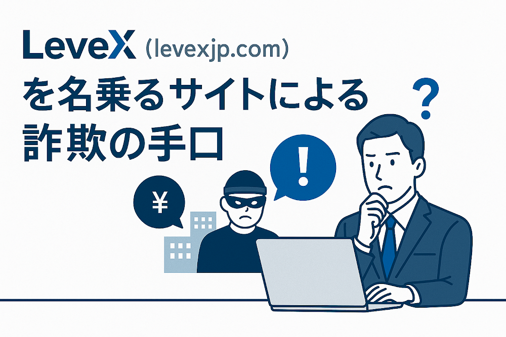 LeveX（levexjp.com）を名乗るサイトによる詐欺の手口