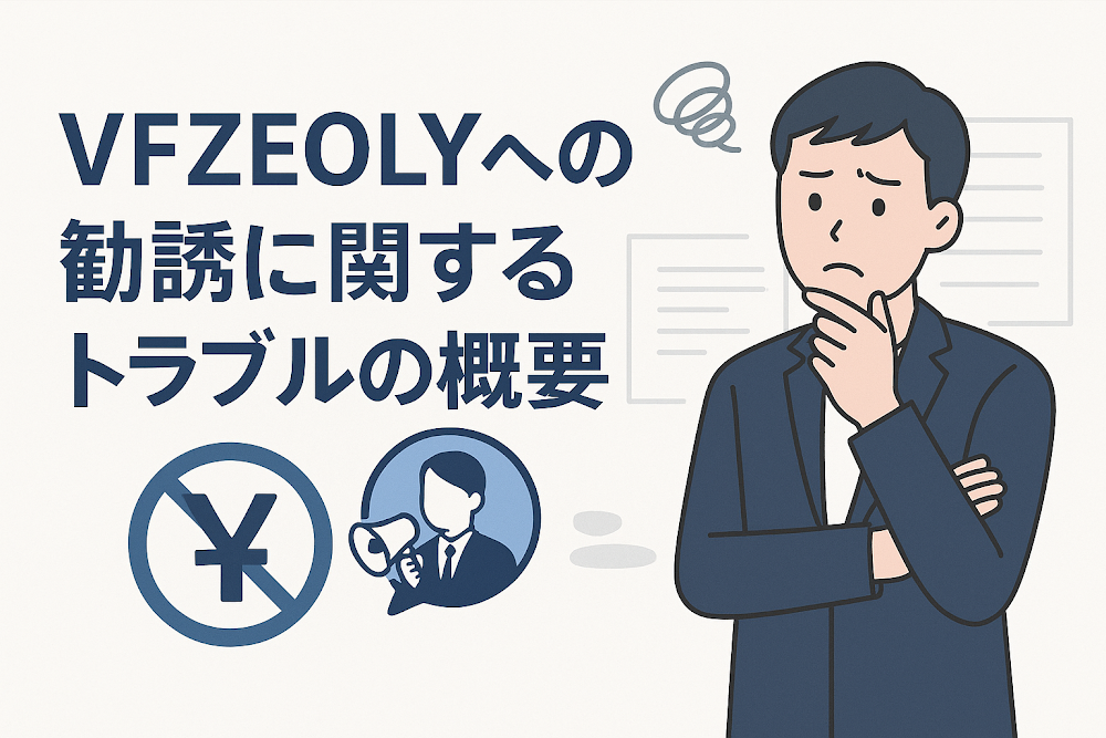 VFZEOLYへの勧誘に関するトラブルの概要