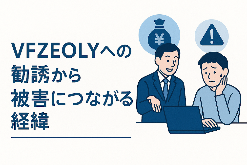 VFZEOLYへの勧誘から被害につながる経緯