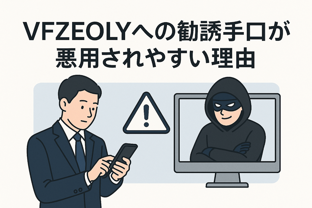 VFZEOLYへの勧誘手口が悪用されやすい理由