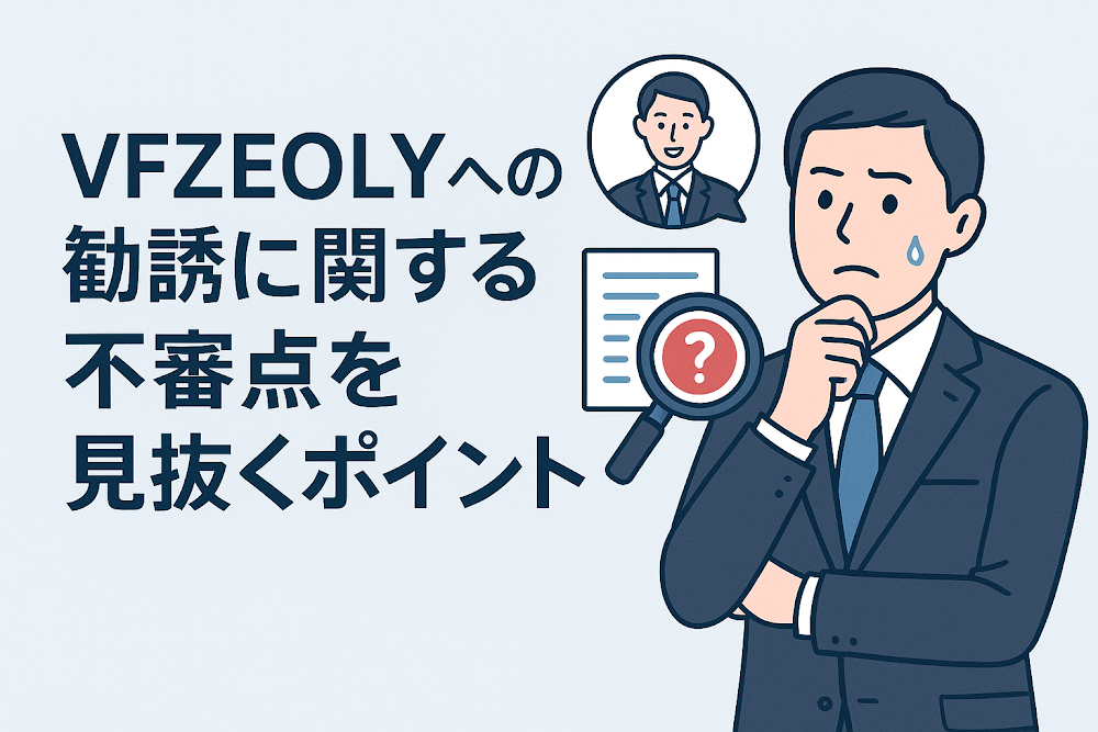 VFZEOLYへの勧誘に関する不審点を見抜くポイント