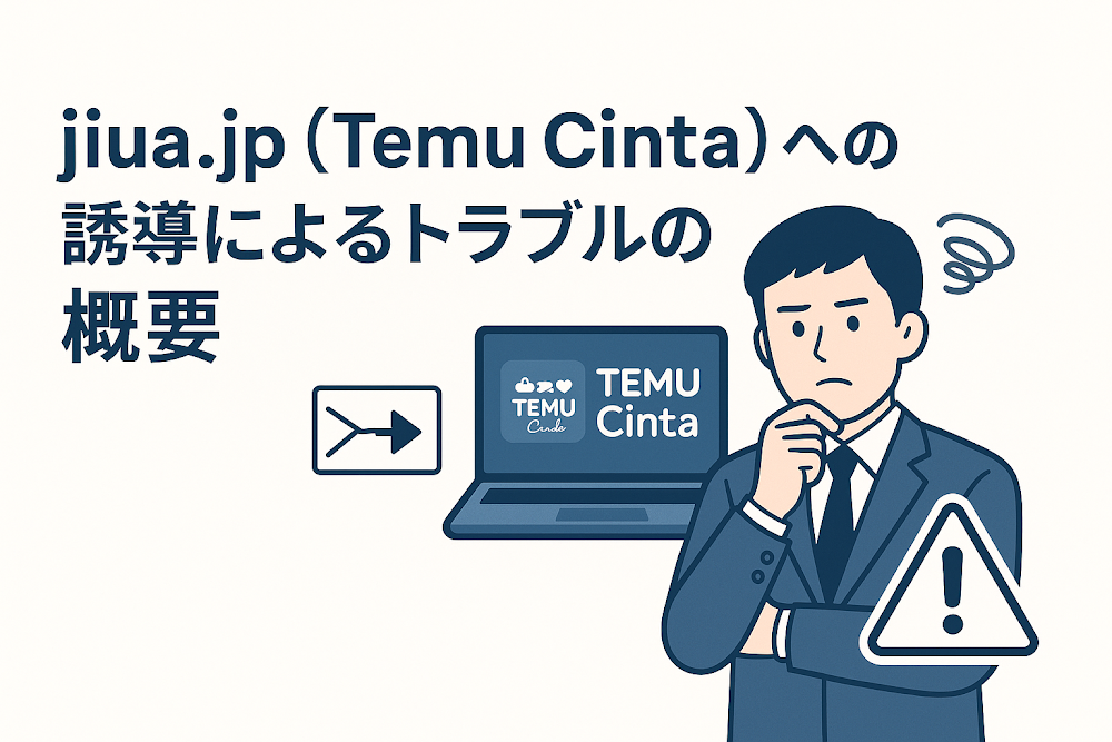 jiua.jp（Temu Cinta）への誘導によるトラブルの概要