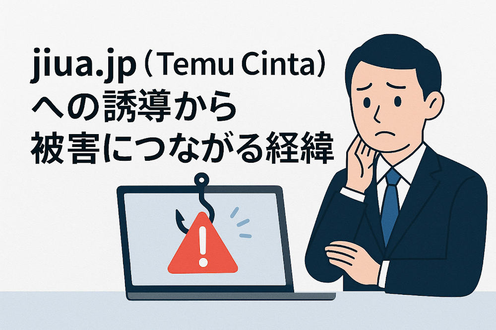 jiua.jp（Temu Cinta）への誘導から被害につながる経緯