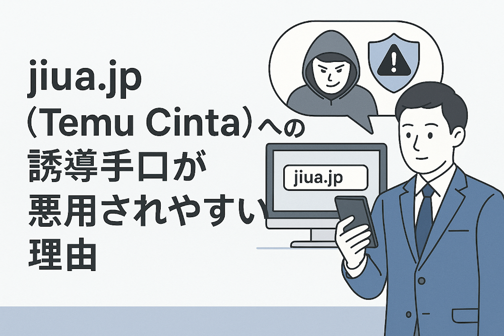 jiua.jp（Temu Cinta）への誘導手口が悪用されやすい理由