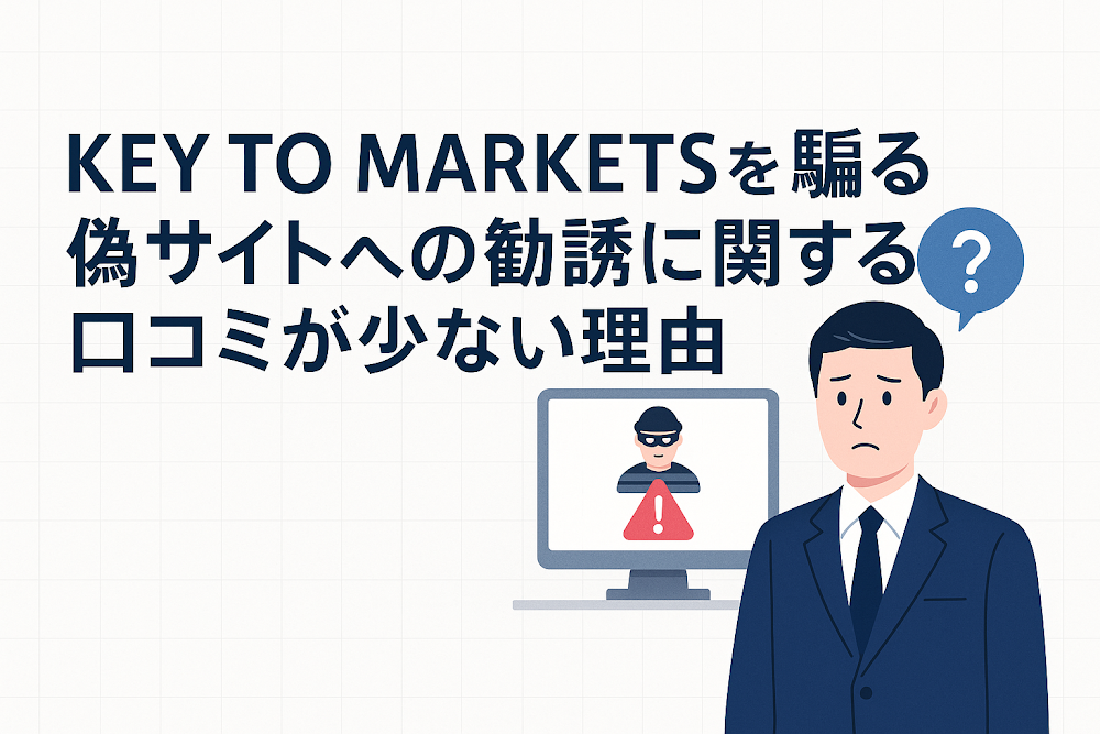 KEY TO MARKETSを騙る偽サイトへの勧誘に関する口コミが少ない理由