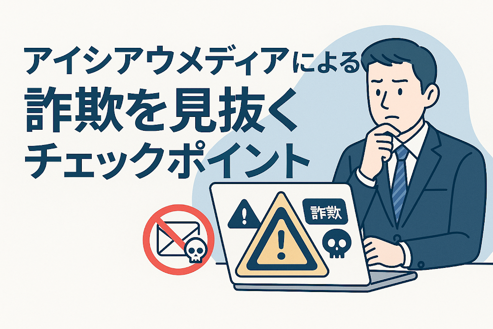 アイシアウメディアによる詐欺を見抜くチェックポイント