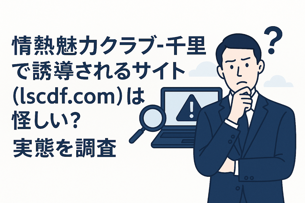 情熱魅力クラブ-千里で誘導されるサイト（lscdf.com）は怪しい？実態を調査