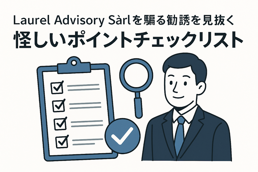 Laurel Advisory Sàrlを騙る勧誘を見抜く怪しいポイントチェックリスト