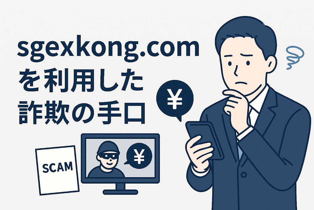 sgexkong.comを利用した詐欺の手口