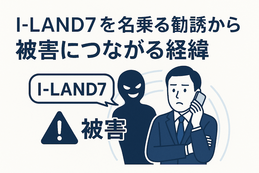 I-LAND7を名乗る勧誘から被害につながる経緯