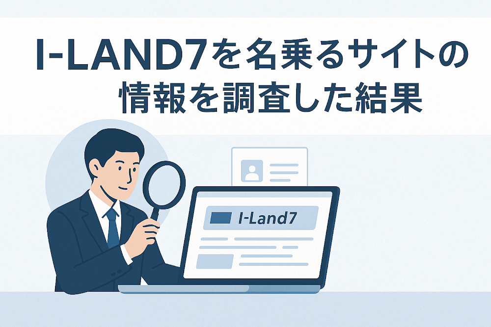 I-LAND7を名乗るサイトの情報を調査した結果
