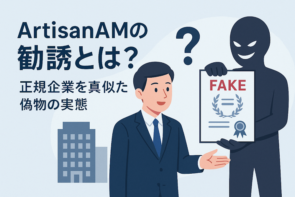 ArtisanAMの勧誘とは？正規企業を真似た偽物の実態