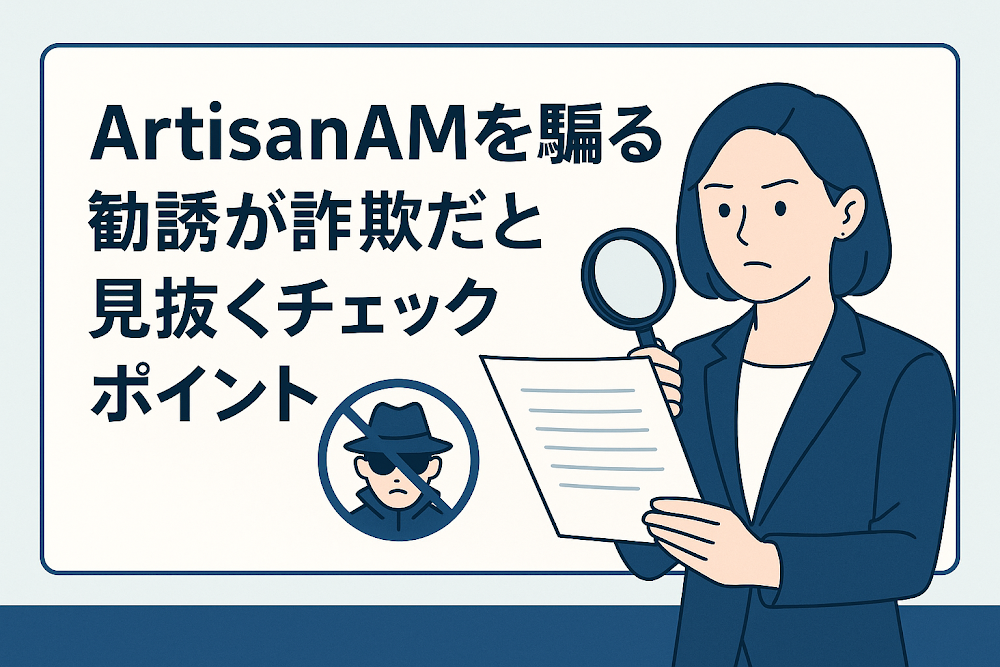 ArtisanAMを騙る勧誘が詐欺だと見抜くチェックポイント