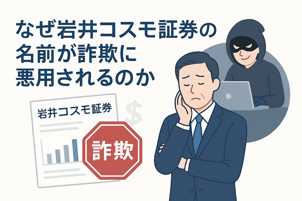 なぜ岩井コスモ証券の名前が詐欺に悪用されるのか