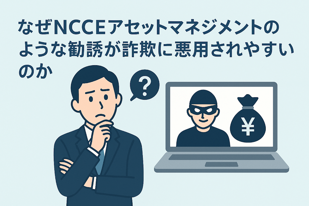 なぜNCCEアセットマネジメントのような勧誘が詐欺に悪用されやすいのか