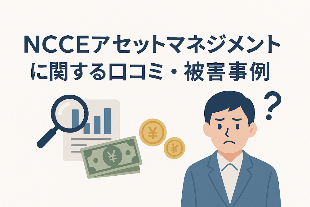 NCCEアセットマネジメントに関する口コミ・被害事例