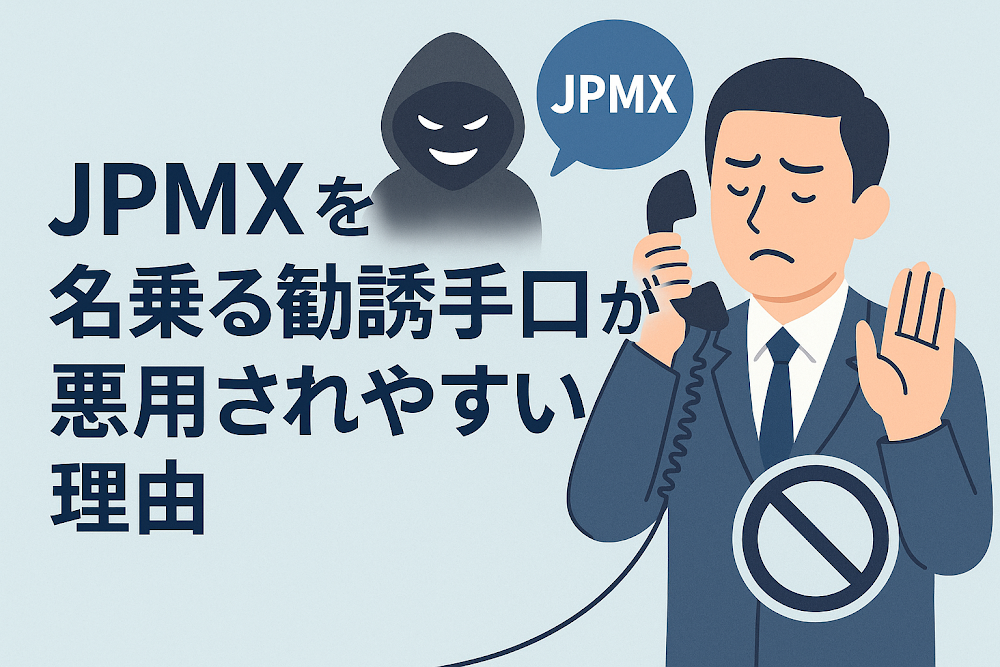 JPMXを名乗る勧誘手口が悪用されやすい理由