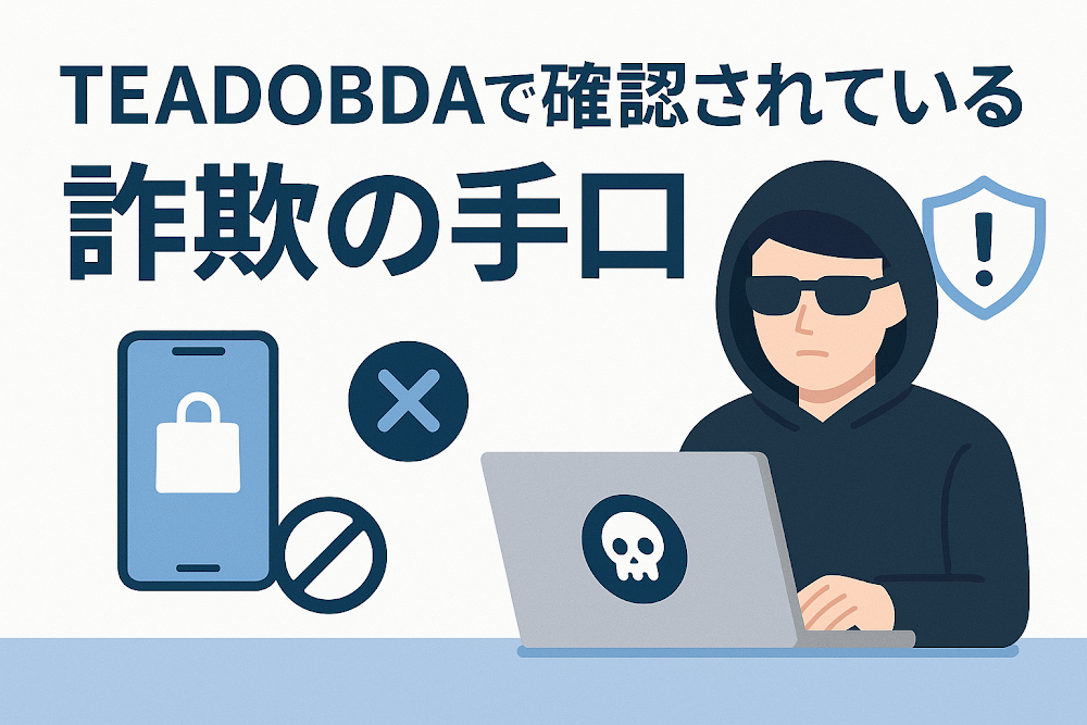TEADOBDAで確認されている詐欺の手口