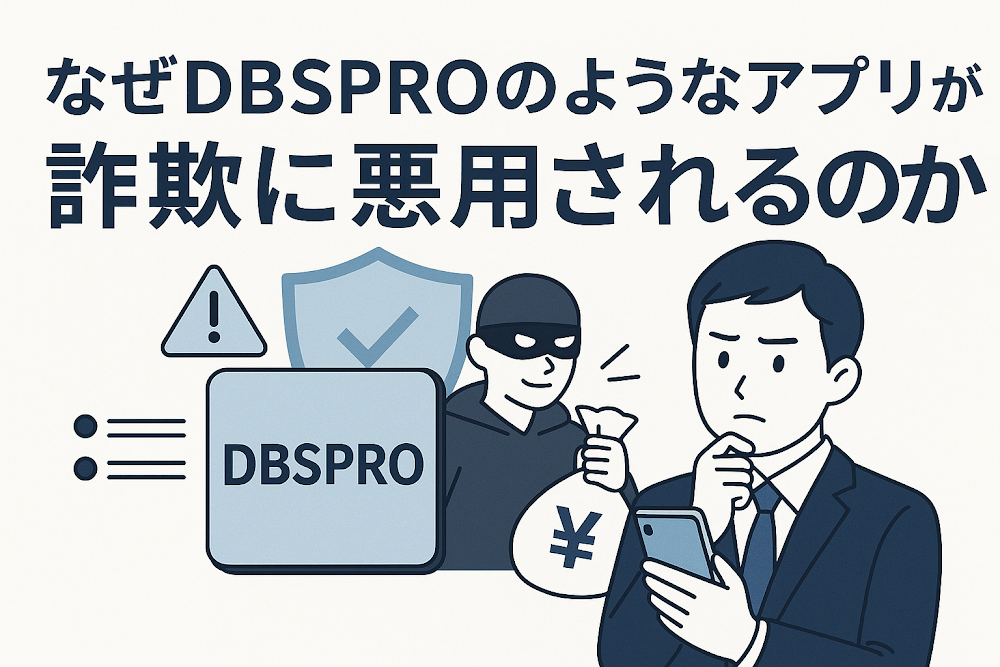 なぜDBSPROのようなアプリが詐欺に悪用されるのか
