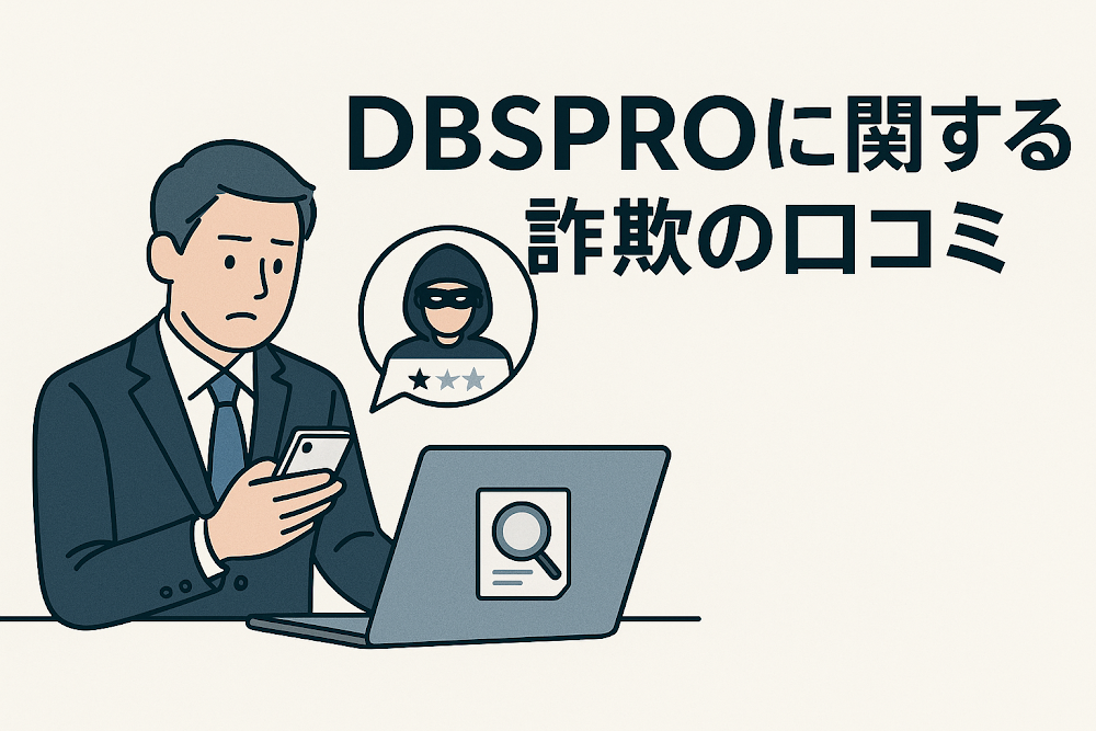 DBSPROに関する詐欺の口コミ