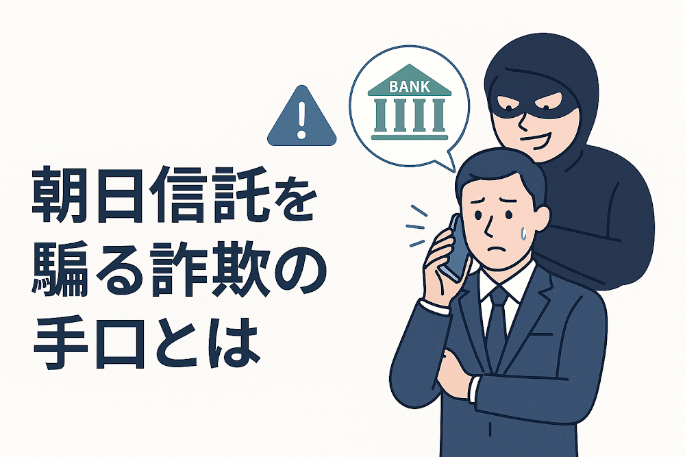 朝日信託を騙る詐欺の手口とは