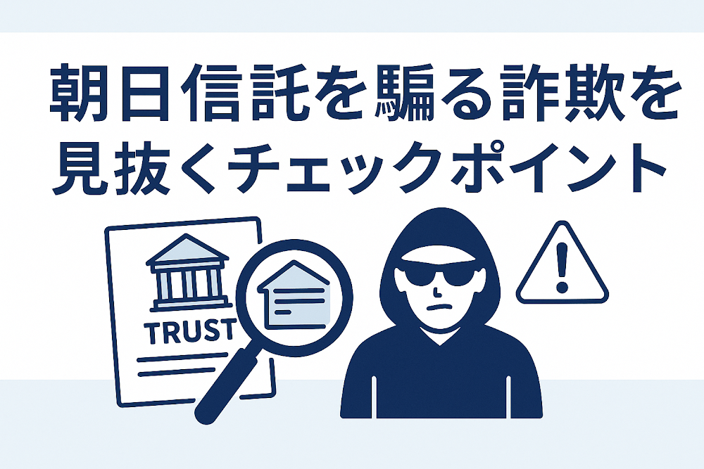朝日信託を騙る詐欺を見抜くチェックポイント